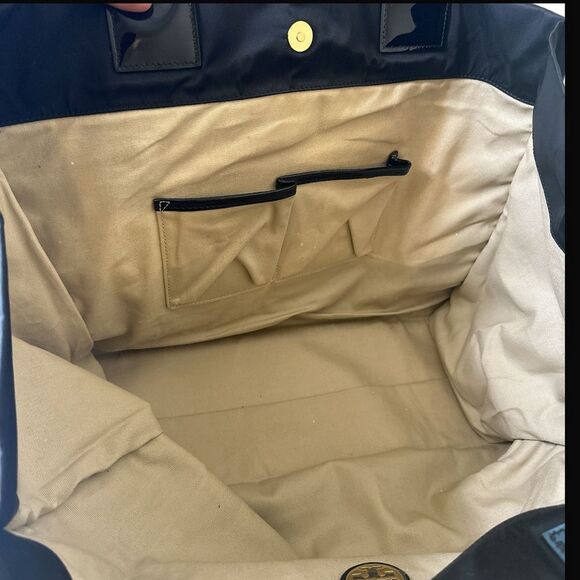 TORY BURCH Black Nylon Ella Tote New - Picture 11 of 13